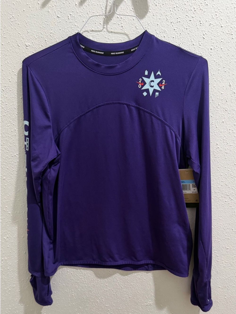 Nike Women's Purple Long Sleeve Training Top